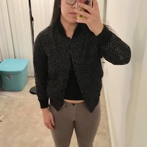XXS American Apparel cotton varsity jacket